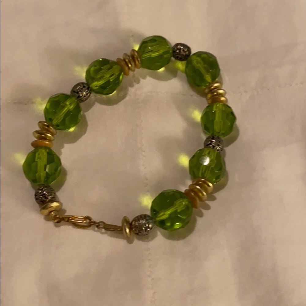 Green Bead Bracelet